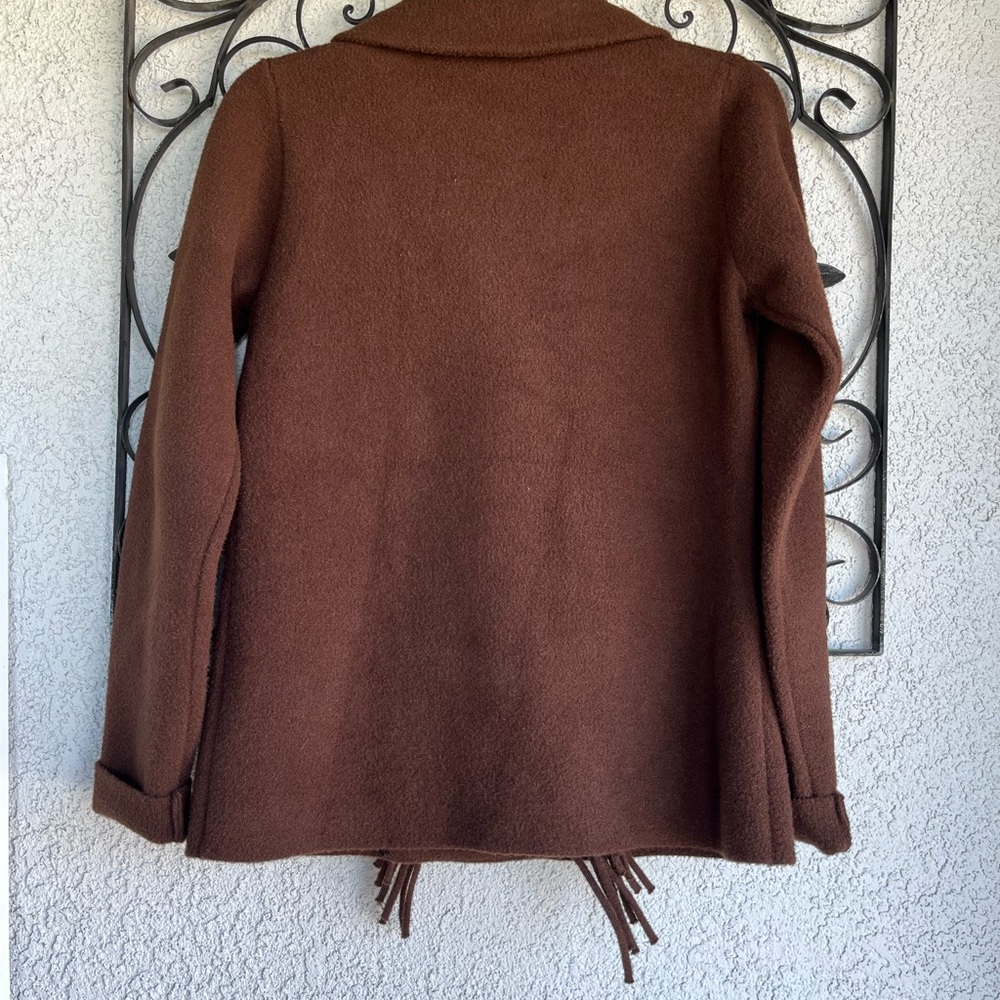 Anthropologie NVLT knit fringe blazer coat/cardigan - Picture 7 of 11